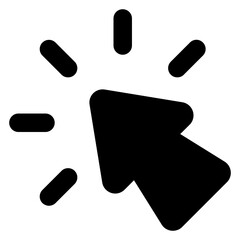 
Modern style icon of mouse cursor, pointing arrow vector 

