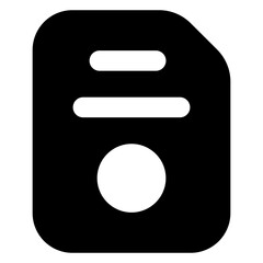 
An icon design of folded paper in solid style 

