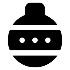 
Decorative party ball icon design 

