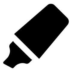 
Modern style icon of highlighter in glyph style 


