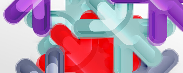 Abstract glossy crosses background for business or technology presentations, internet posters or web brochure covers