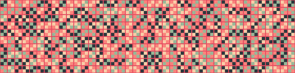 Abstract Geometric Pattern generative computational art illustration