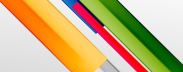 Multicolored lines background. Design template for business or technology presentations, internet posters or web brochure covers
