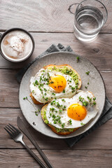 Avocado and Fried Egg Sandwiches