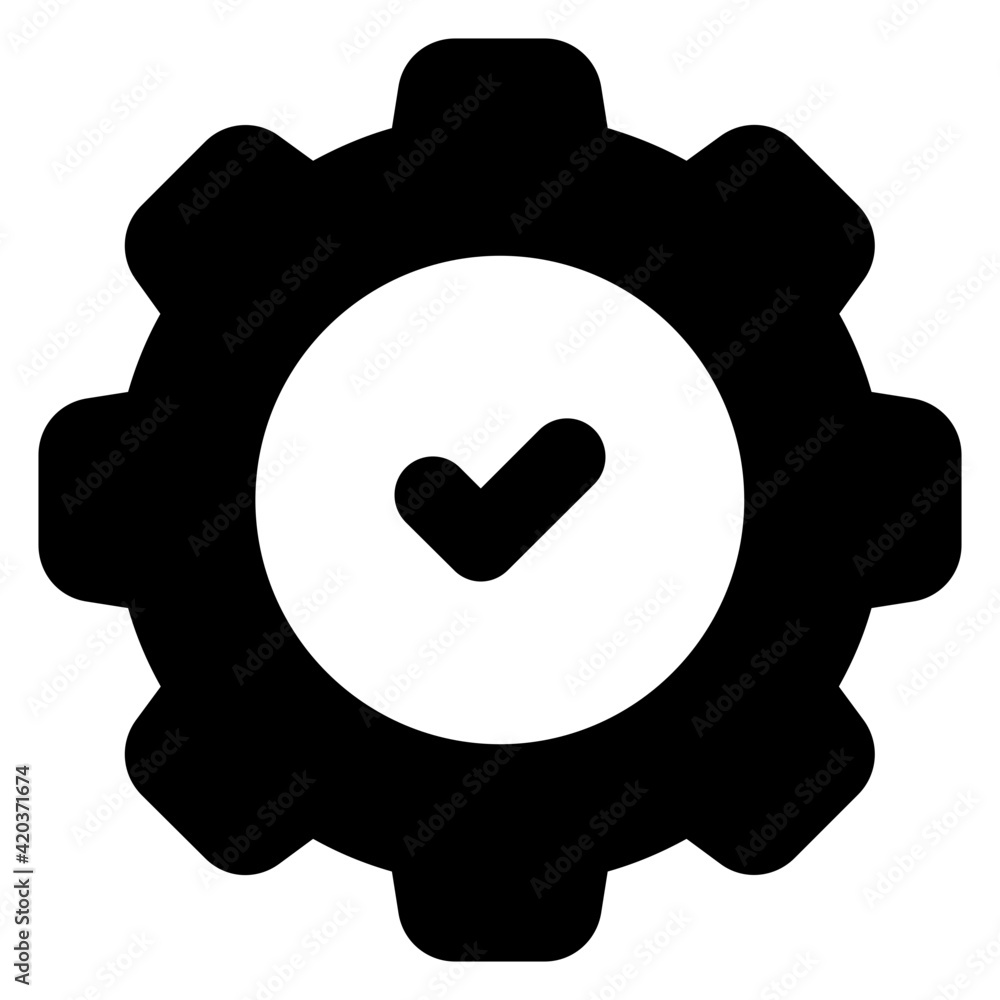 Canvas Prints an icon design of forward gear, editable vector