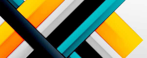 Multicolored lines background. Design template for business or technology presentations, internet posters or web brochure covers