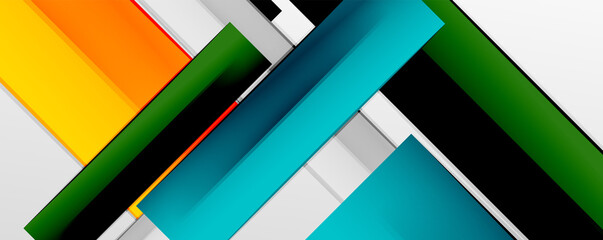 Color abstract lines trendy geometric background for business or technology presentation, internet poster or web brochure cover, wallpaper