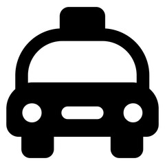 Obraz premium Public transport vehicle, cab icon