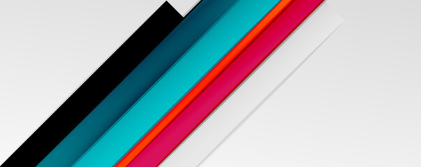 Color abstract lines trendy geometric background for business or technology presentation, internet poster or web brochure cover, wallpaper