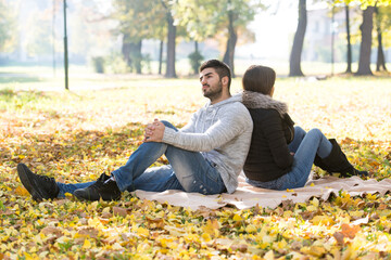 Romantic Couple On A Blanket