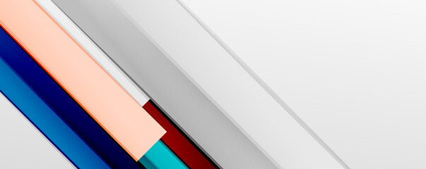 Multicolored lines background. Design template for business or technology presentations, internet posters or web brochure covers