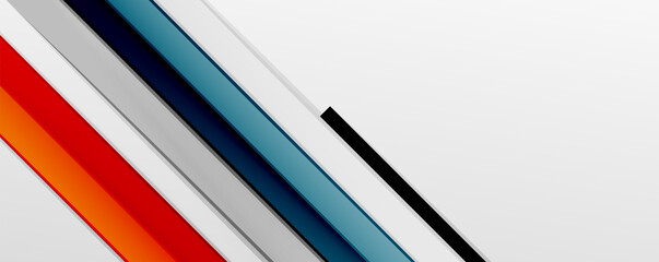 Multicolored lines background. Design template for business or technology presentations, internet posters or web brochure covers