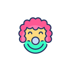 Joker icon in vector. Logotype