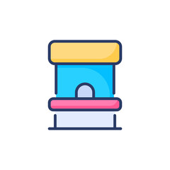 Ticket Booth icon in vector. Logotype