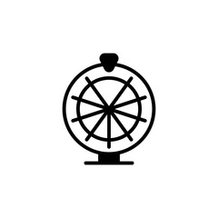 Big Six Wheel icon in vector. Logotype