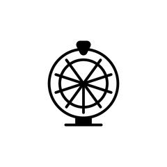 Big Six Wheel icon in vector. Logotype