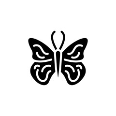Butterfly icon in vector. Logotype
