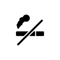 No Smoking icon in vector. Logotype