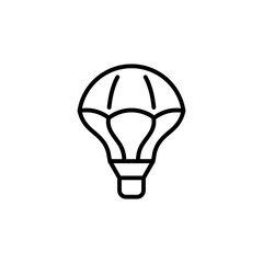 Air Balloon icon in vector. Logotype
