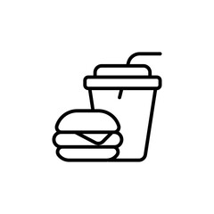 Fast Food icon in vector. Logotype