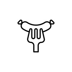 Hot Dog icon in vector. Logotype