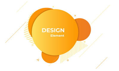 liquid abstact element with orange color