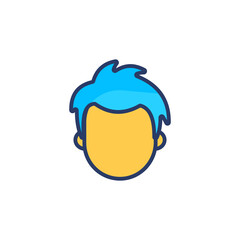 Hair Style icon in vector. Logotype