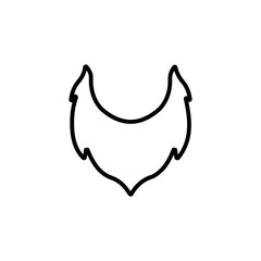 Beard icon in vector. Logotype