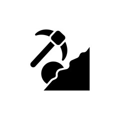Bitcoin Mining icon in vector. Logotype