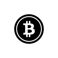 Bitcoin icon in vector. Logotype