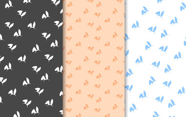 Hand Painted Easter Seamless Patterns Textures   