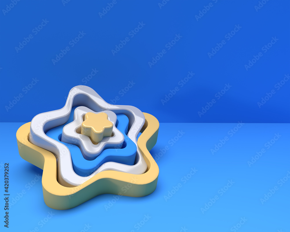 Poster 3d rendering abstract background . creative architectural concept.