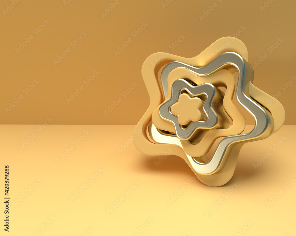 Poster 3d rendering abstract background . creative architectural concept.