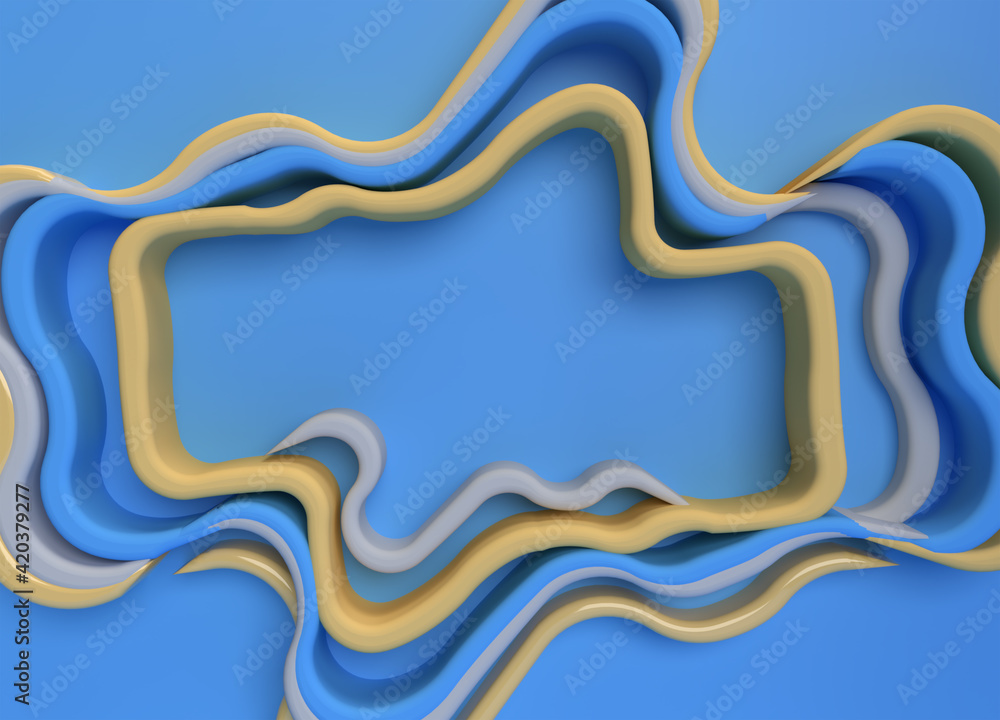 Poster 3d rendering abstract background . creative architectural concept.
