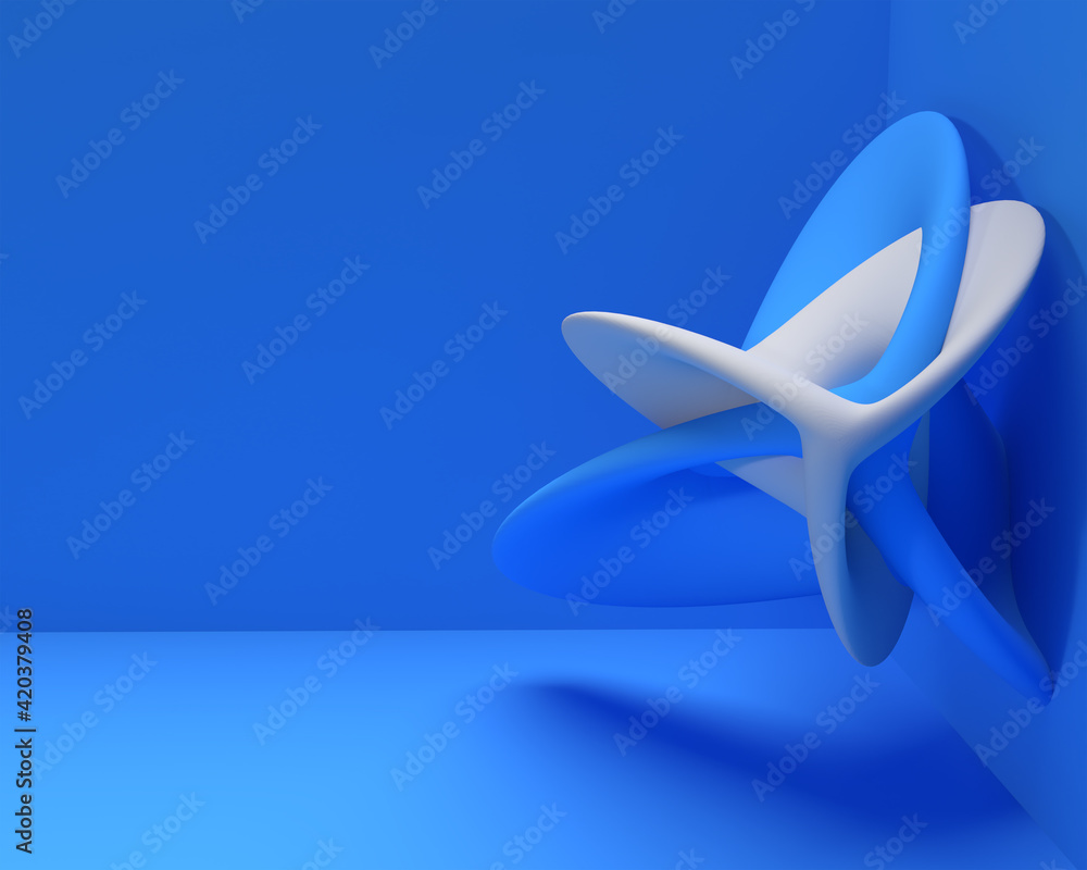 Poster 3d rendering abstract background . creative architectural concept.