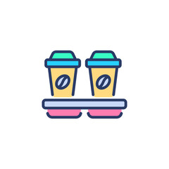 Coffee Holder icon in vector. Logotype