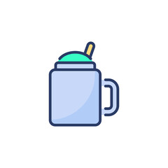 Coffee Shake icon in vector. Logotype