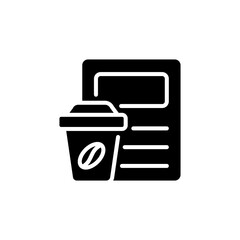 Fototapeta premium Coffee Menu icon in vector. Logotype