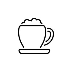Cappuccino icon in vector. Logotype