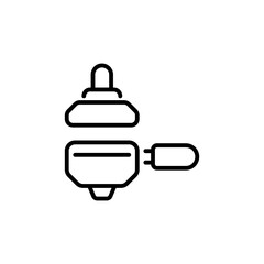 Coffee Tamper icon in vector. Logotype