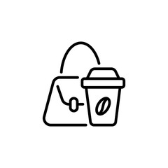 Buy Coffee icon in vector. Logotype