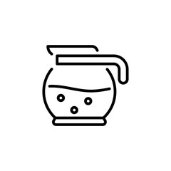 Coffee Pot Hire icon in vector. Logotype