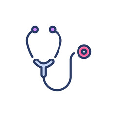 stethoscope icon in vector. Logotype