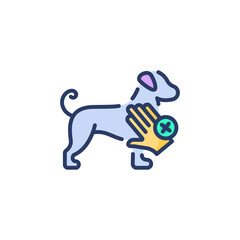 Animal Avoid icon in vector. Logotype