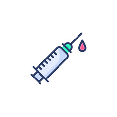 Vaccine icon in vector. Logotype