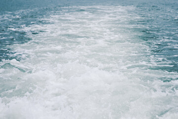 Naklejka na ściany i meble Sea waves hitting the sea, natural background