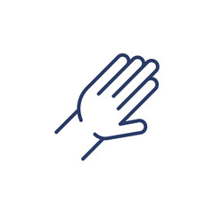 Cleaning hand icon in vector. Logotype