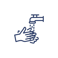 Hand Wash icon in vector. Logotype