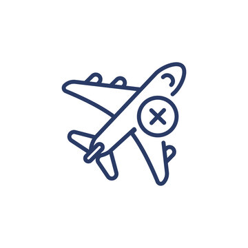 Avoid Travel Icon In Vector. Logotype