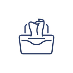 Tissues icon in vector. Logotype